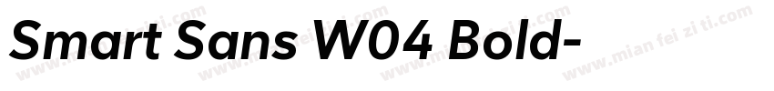 Smart Sans W04 Bold字体转换